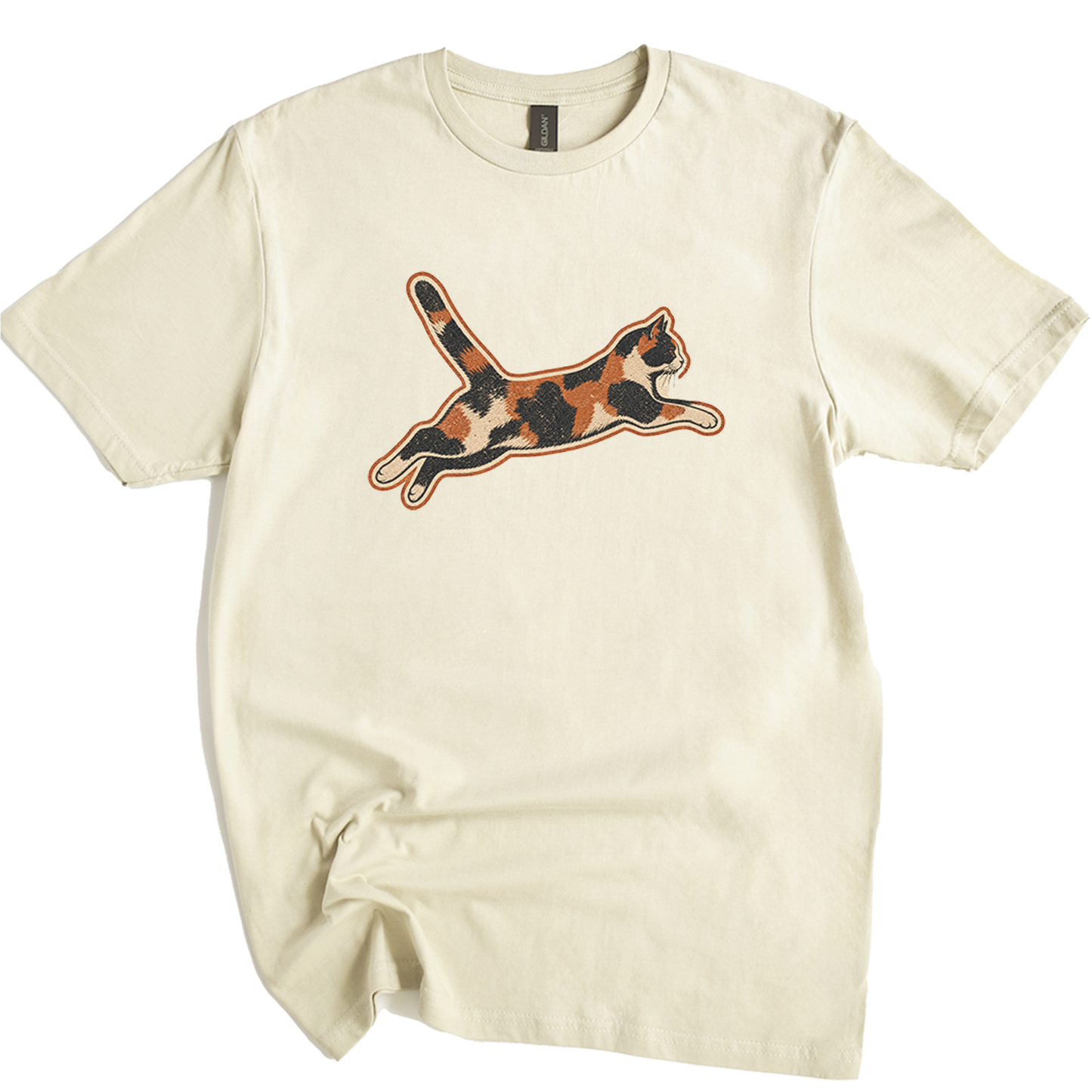 Calico Chaos Agent Cat T-shirt