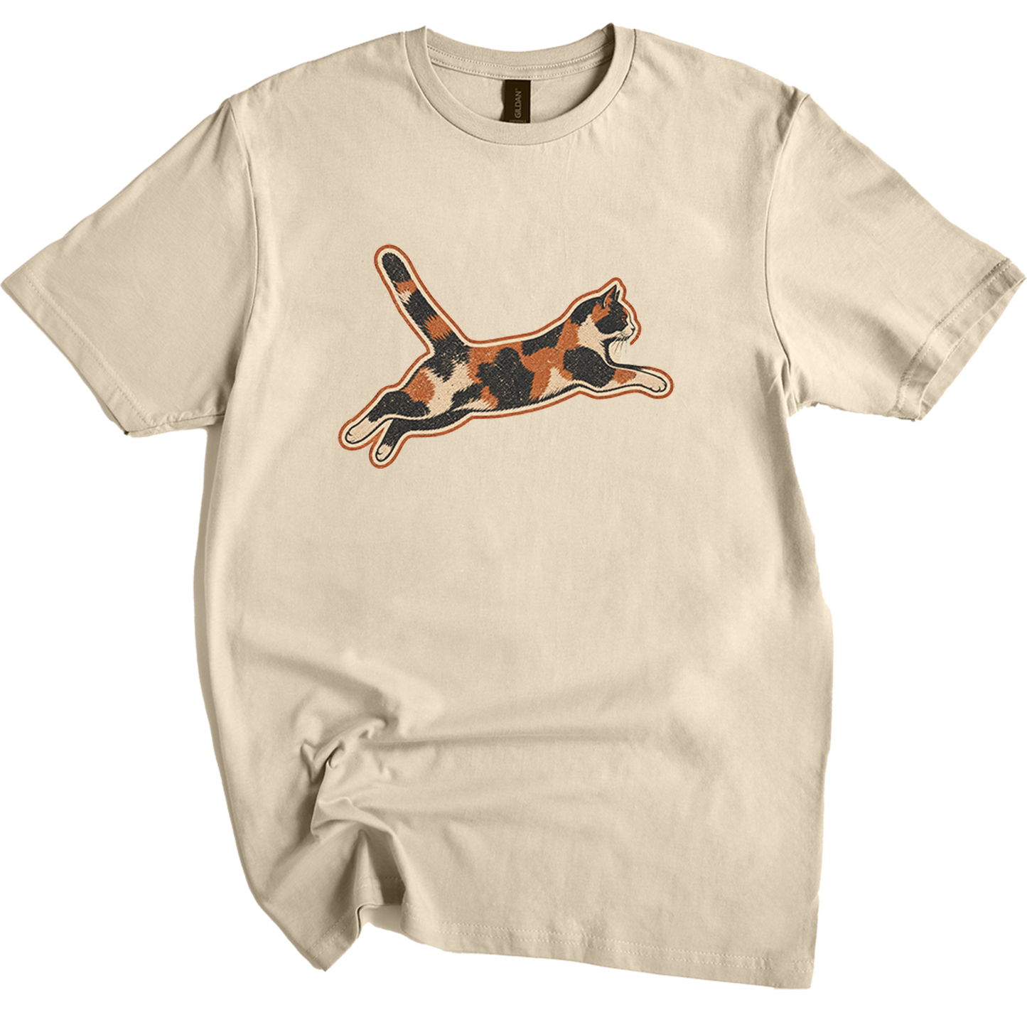 Calico Chaos Agent Cat T-shirt