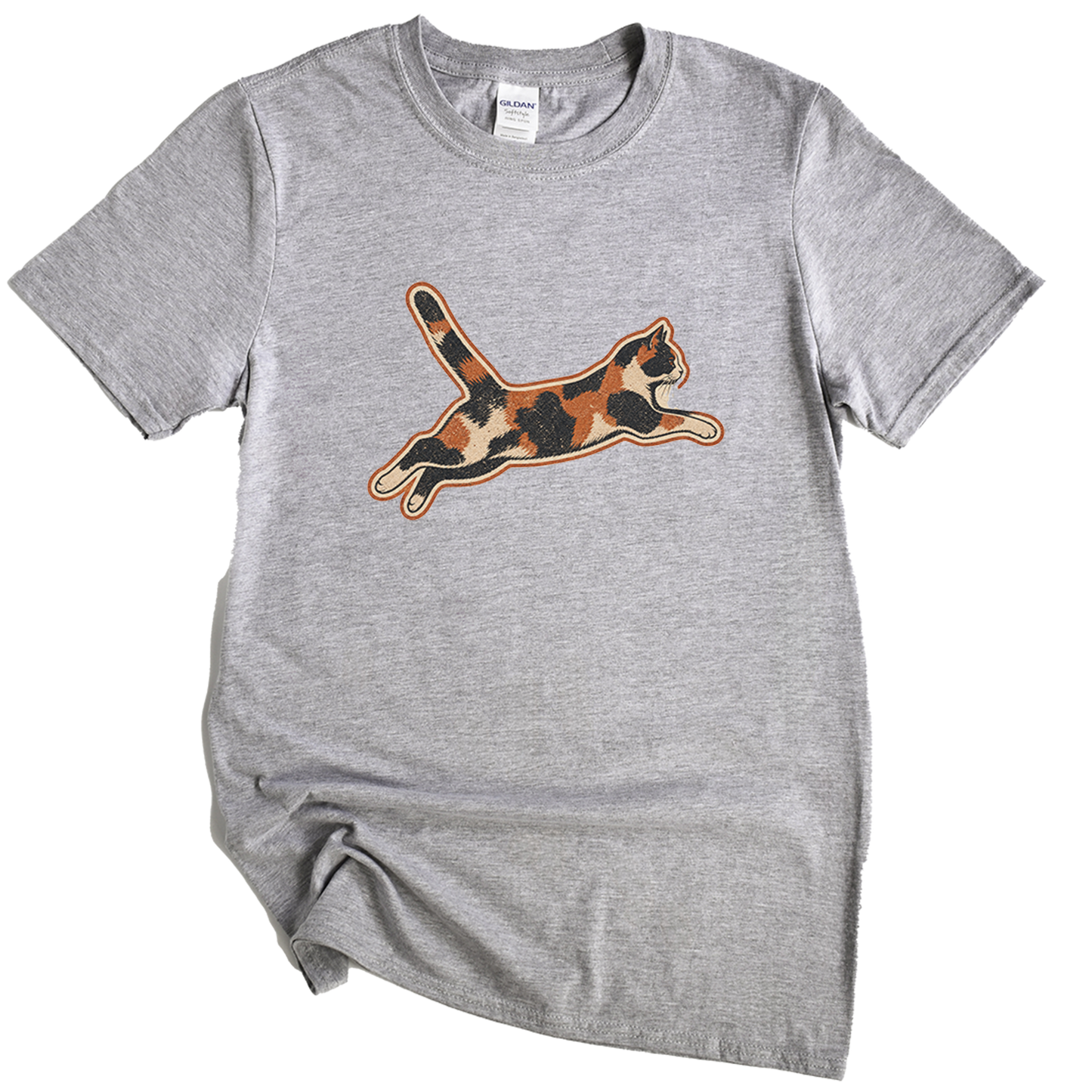 Calico Chaos Agent Cat T-shirt