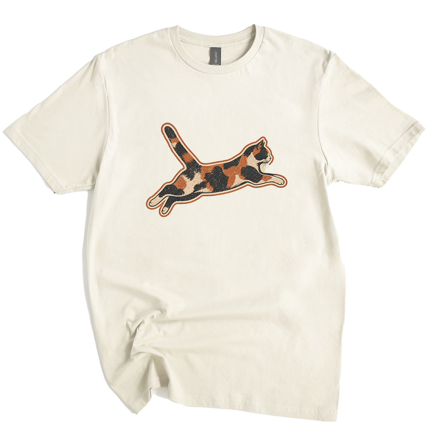 Calico Chaos Agent Cat T-shirt