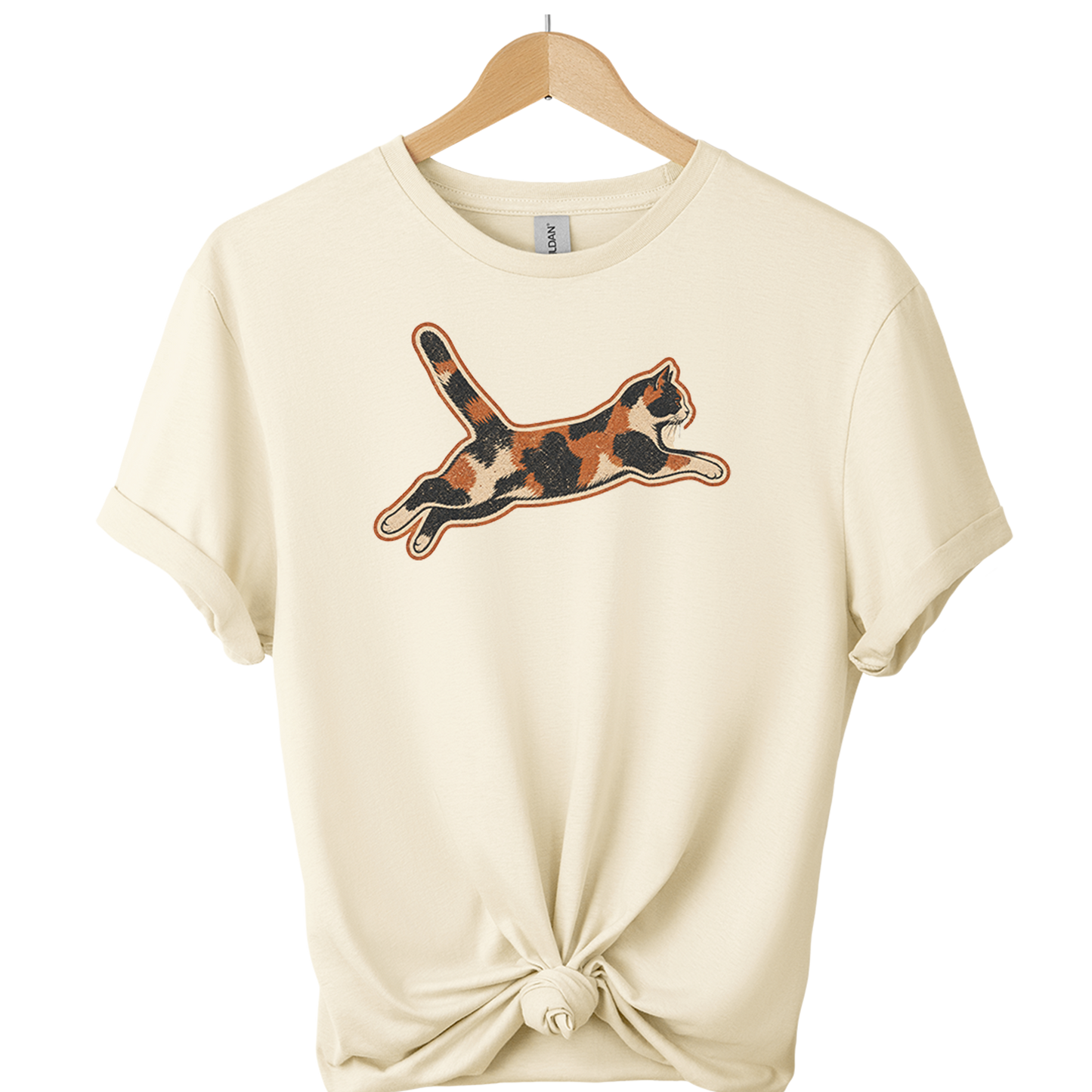 Calico Chaos Agent Cat T-shirt