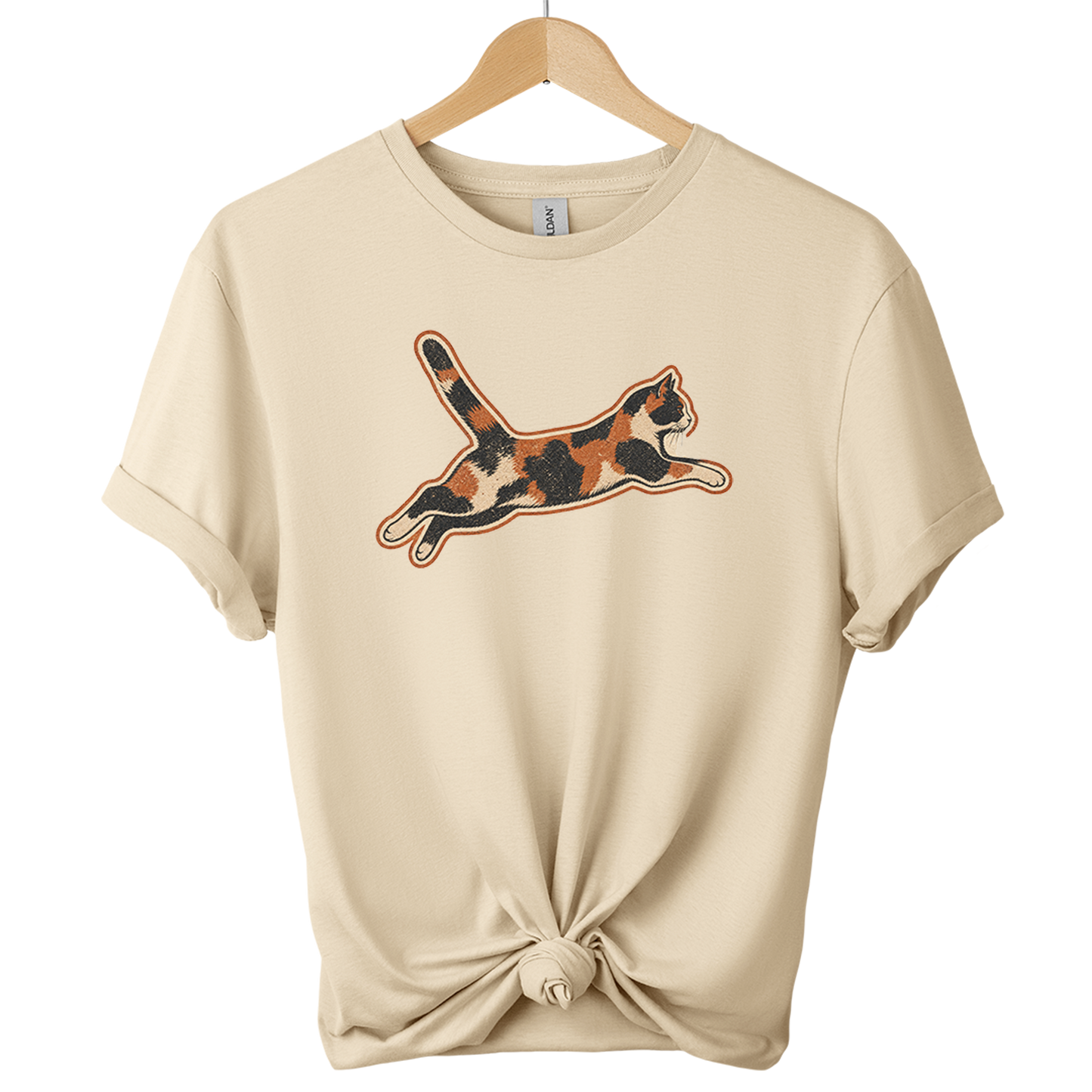 Calico Chaos Agent Cat T-shirt