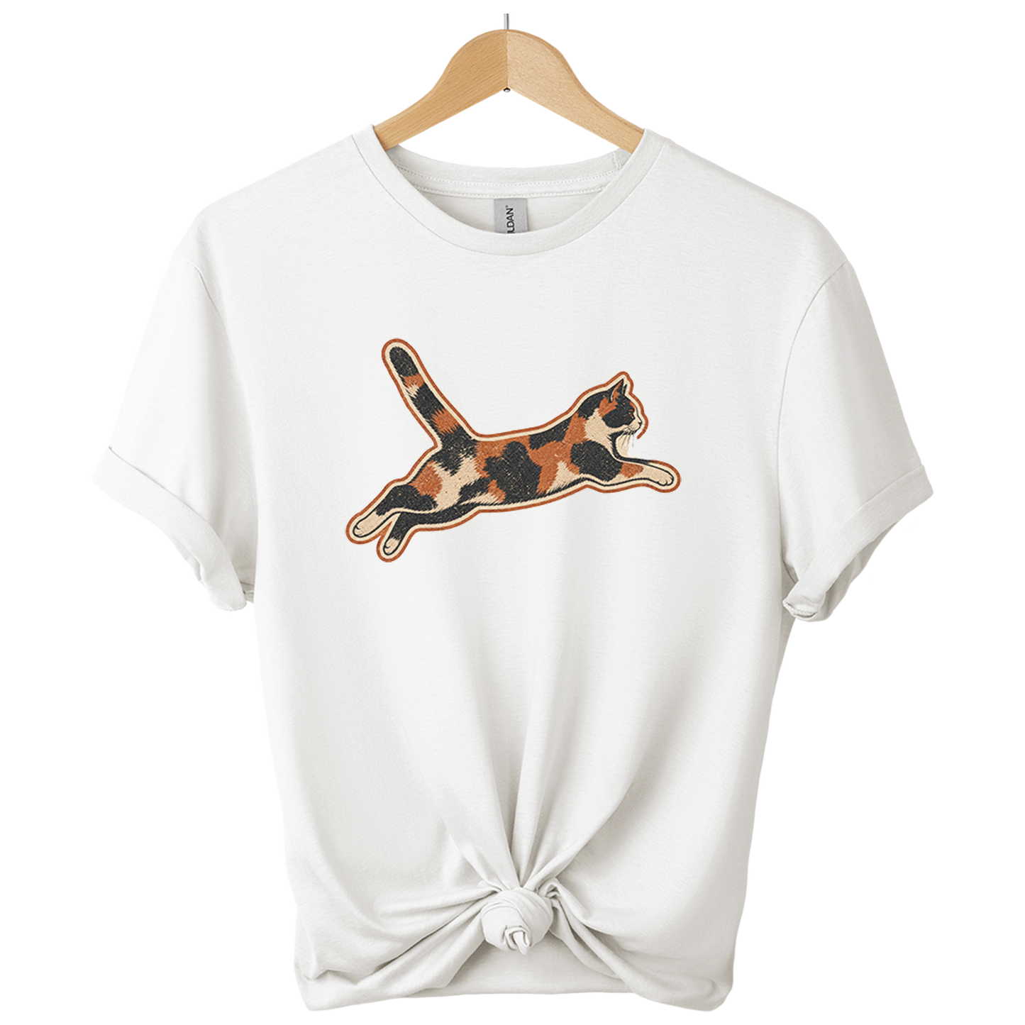 Calico Chaos Agent Cat T-shirt