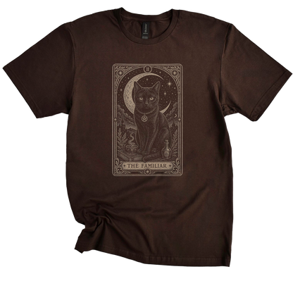 The Familiar Black Cat Tarot T-shirt