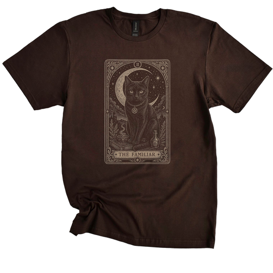The Familiar Black Cat Tarot T-shirt