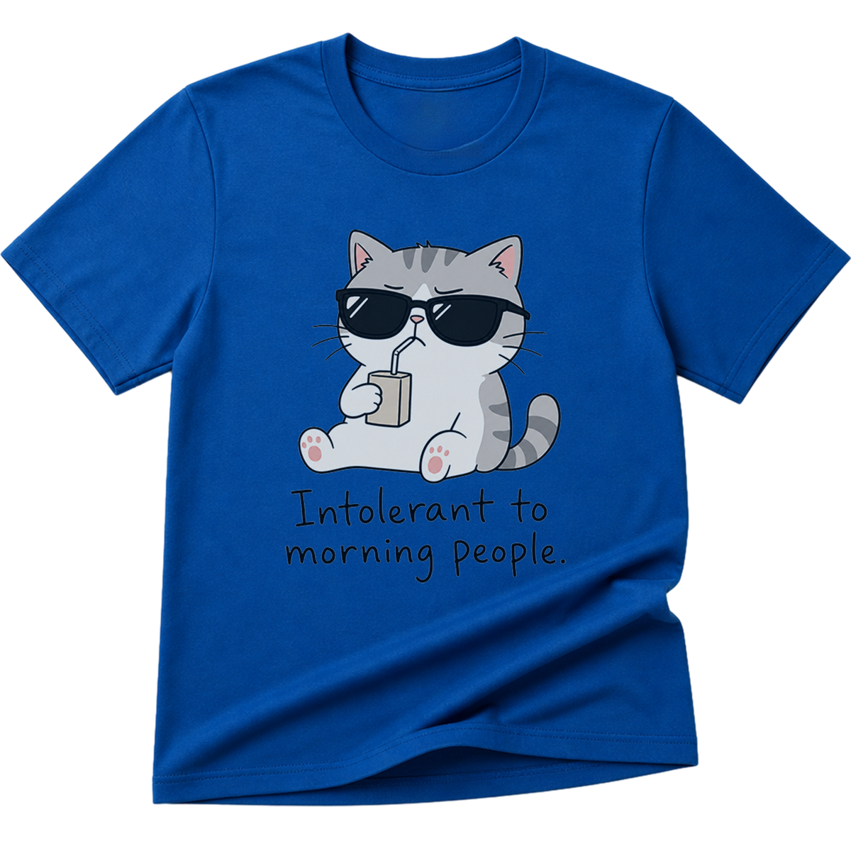 Intolerant To Morning People Cat T-Shirt