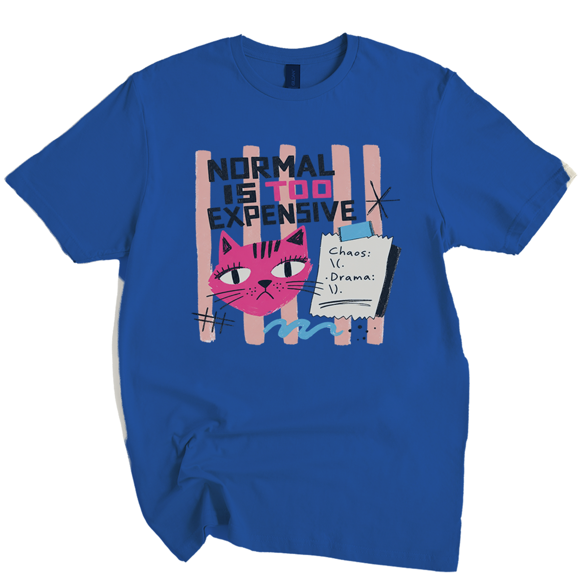 Normal Is Too Expensive Cat T-Shirt