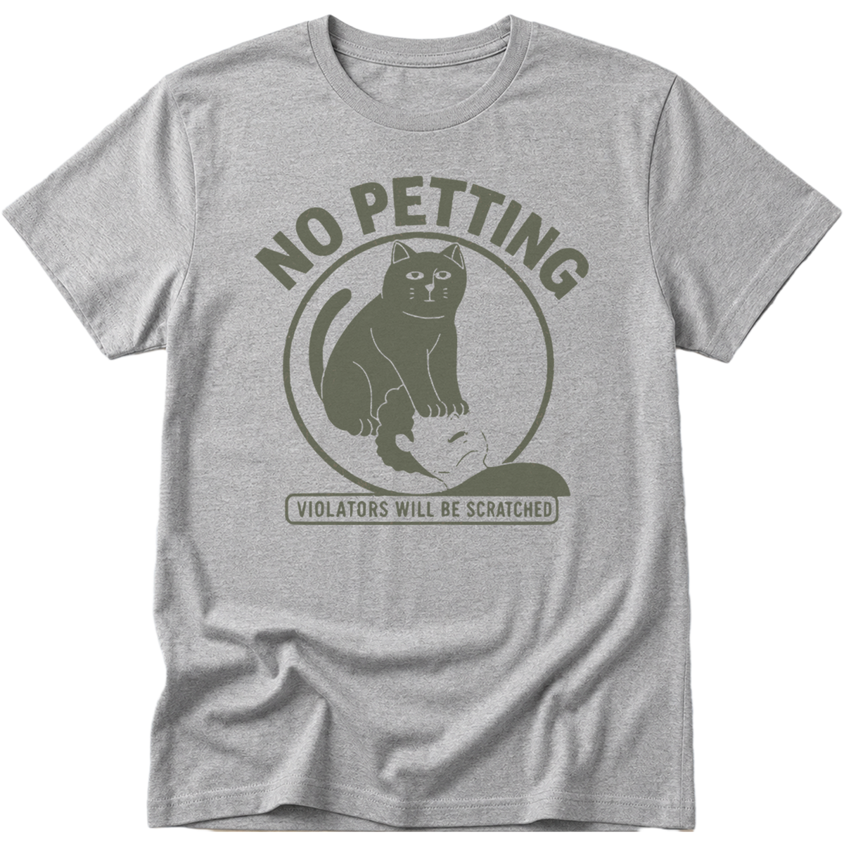 No Petting Cat T-Shirt T-shirt