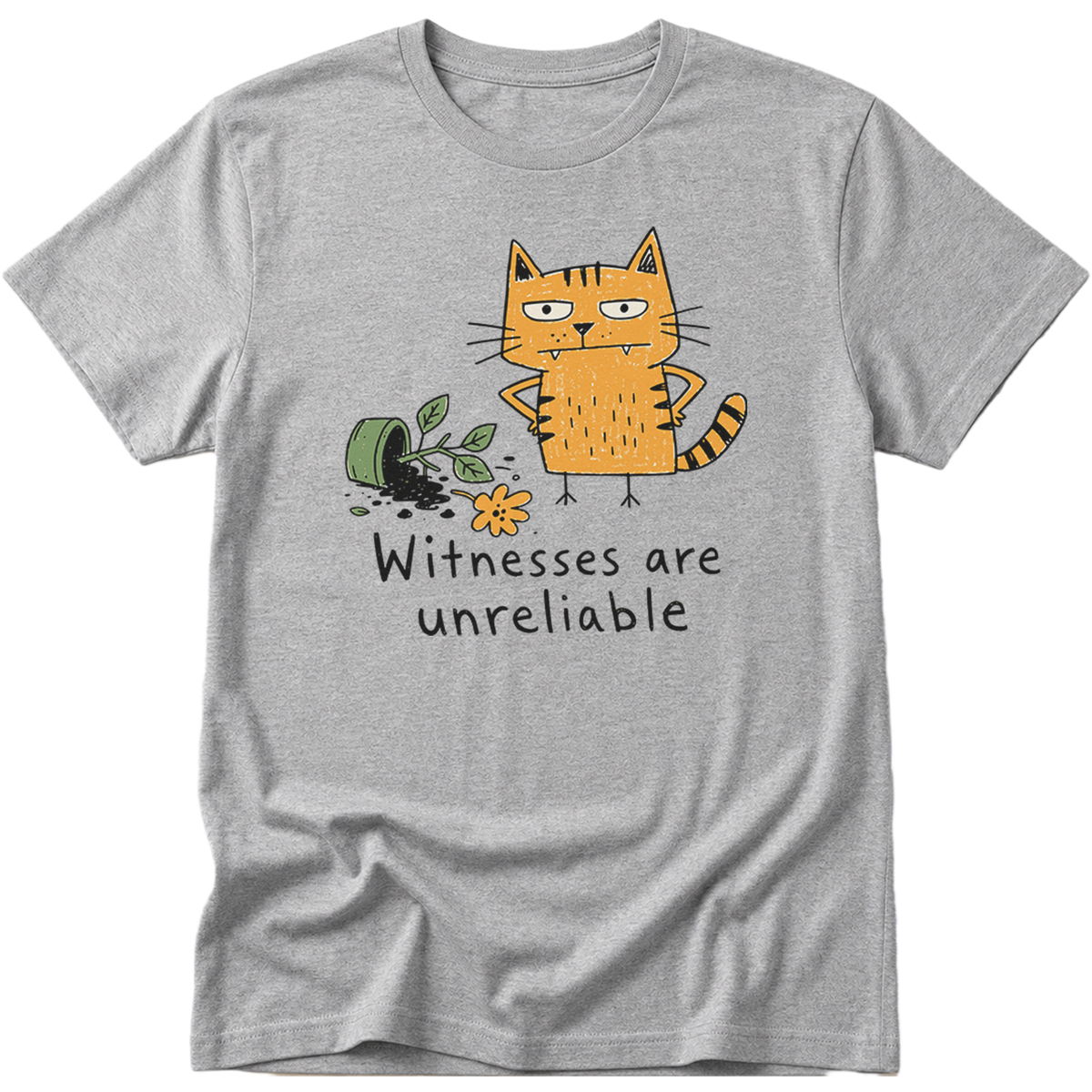 Witnesses Are Unreliable Cat T-Shirt