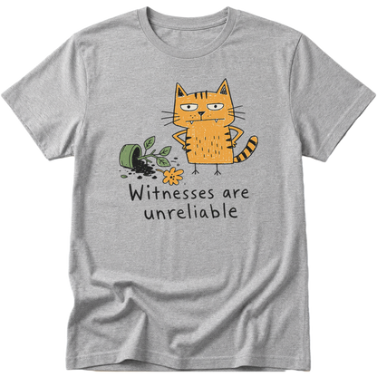 Witnesses Are Unreliable Cat T-Shirt
