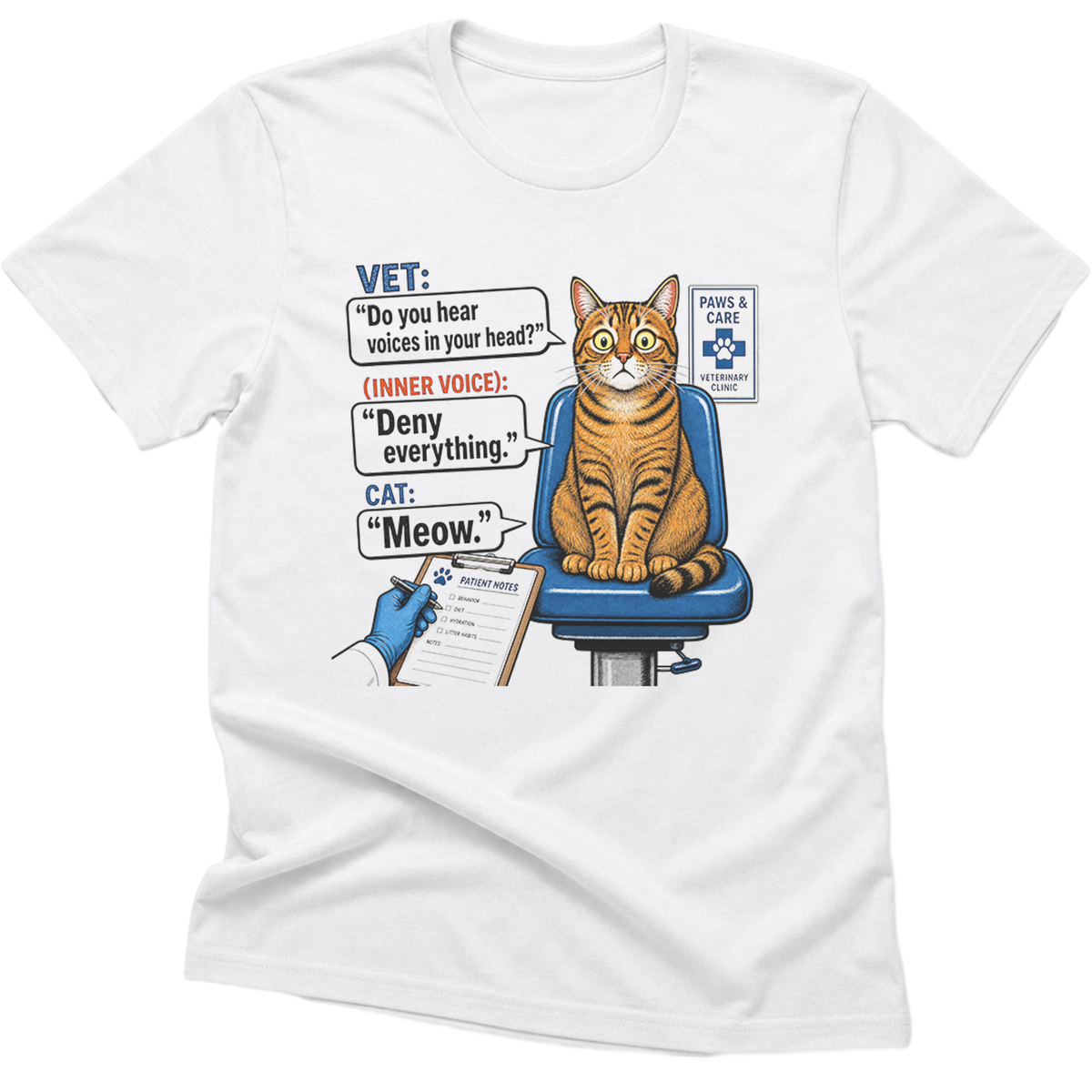 Inner Voice / Deny Everything cat-Shirt